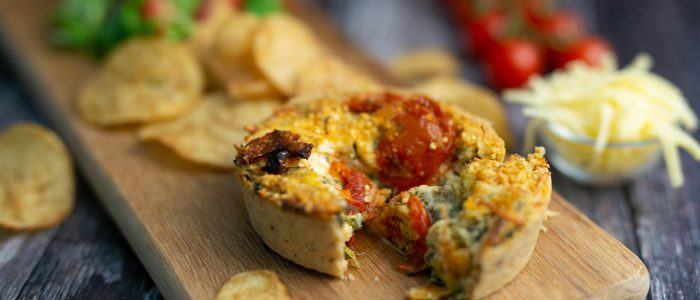 Country Range Grated Mature Cheddar Cheese Tomato And Broccoli Quiche