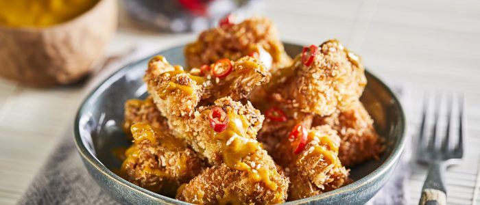 Panko Breaded Cauliflower - Stir it up Magazine