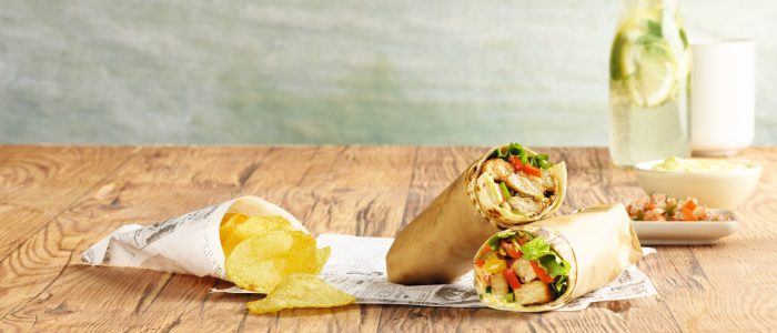 Vegan Tortilla Wrap with Fillet Pieces - Stir it up Magazine