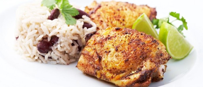 Jerk Chicken with Rice and Peas - Stir it up Magazine