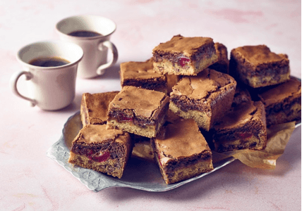 Chocolate, Cherry & Ginger Brookies - Stir it up Magazine