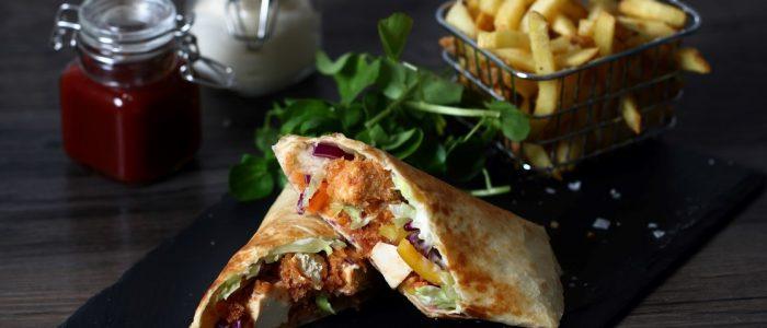 Fried Teriyaki BBQ Tofu Wrap - Stir it up Magazine