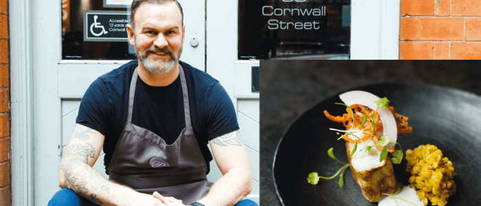 Monkfish Masala with red lentils, pickled carrots and coconut garnish - Stir it up Magazine