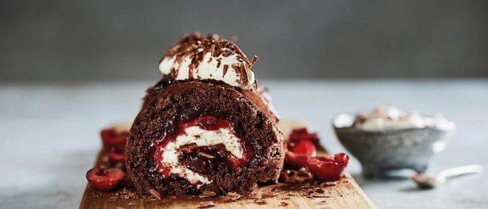 Dysphagia Red Cherry Roulade. - Stir it up Magazine