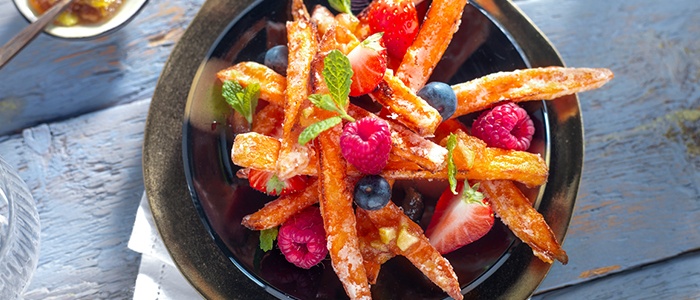 Sweet Potato Crispy Fries Crumble - Stir it up Magazine