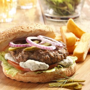 Texas Burger with Ranch Style Dressing - Stir it up Magazine