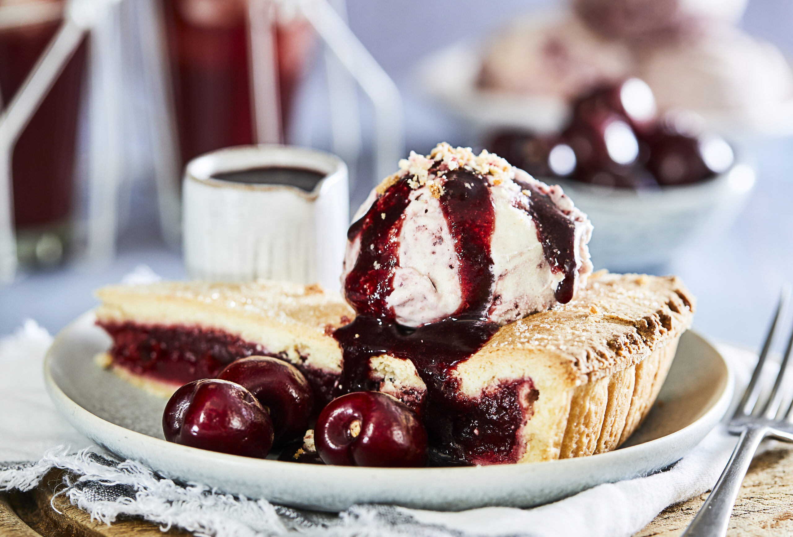 Cherry Pie Ice Cream - Stir it up Magazine
