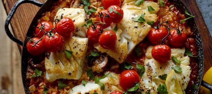 Joe Wicks’ Baked Risotto with Cod - Stir it up Magazine