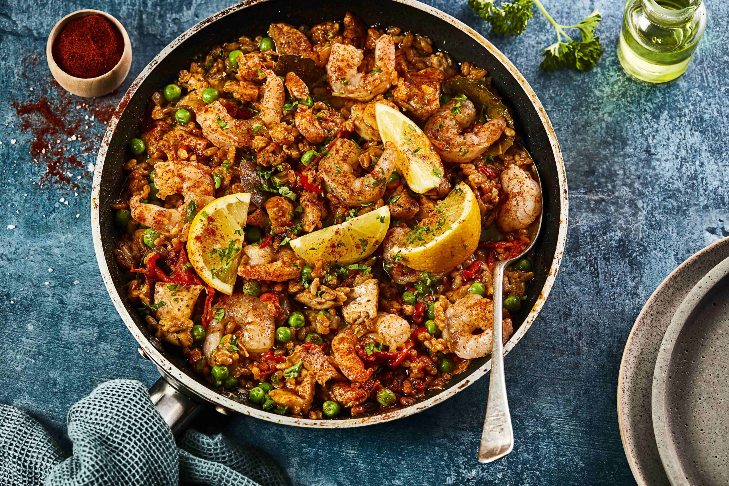 King Prawn Paella - Stir it up Magazine