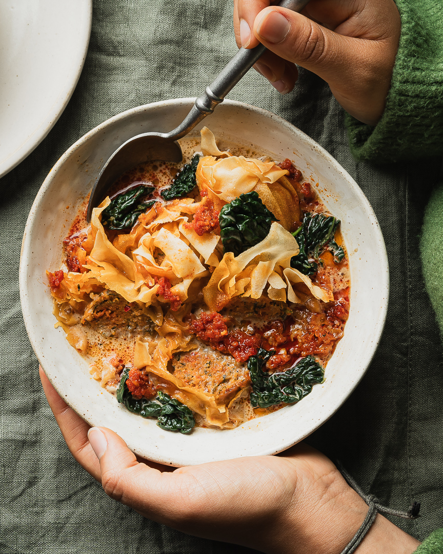 Charcuti Nduja Pork Dumplings with Pork Broth and Cavelo Nero - Stir it up Magazine