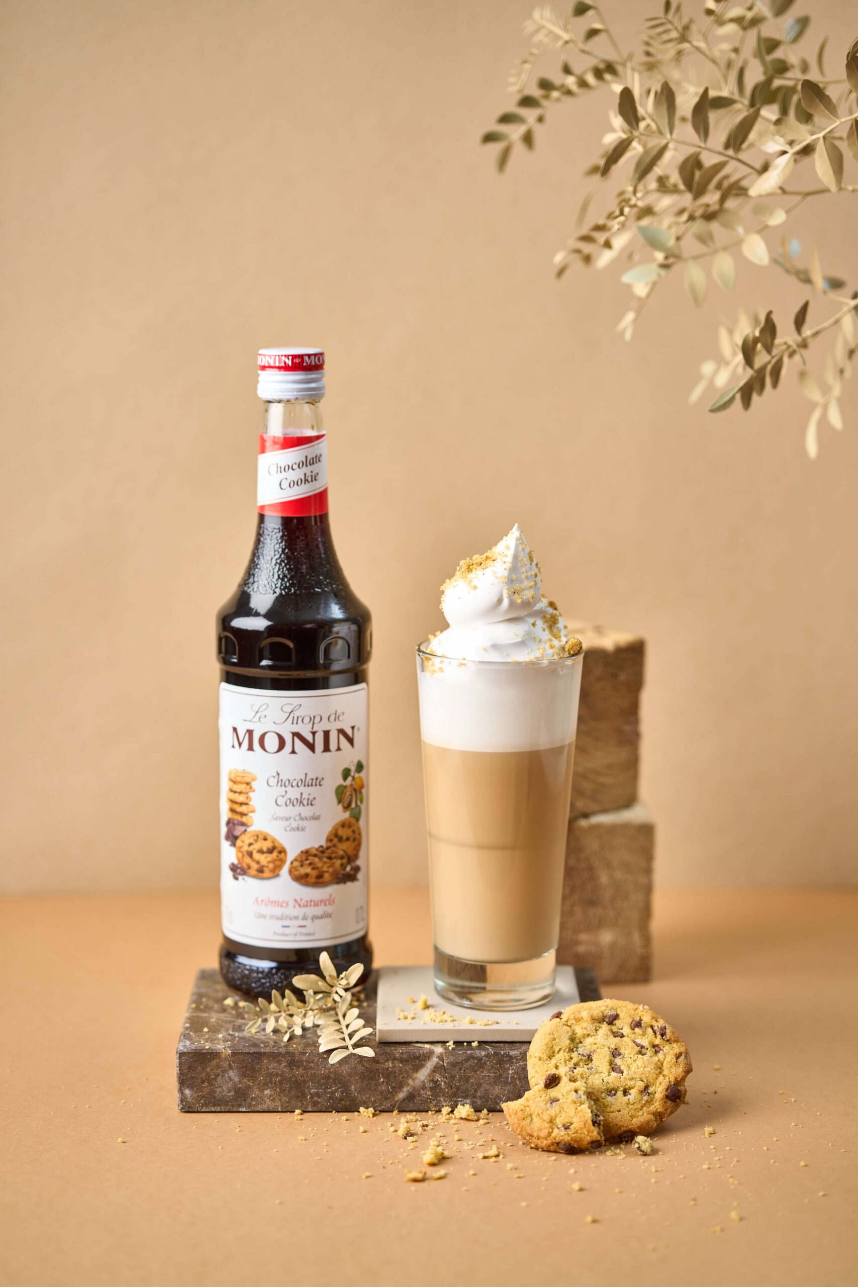 MONIN Vanilla Hazelnut Cookie Latte - Stir it up Magazine